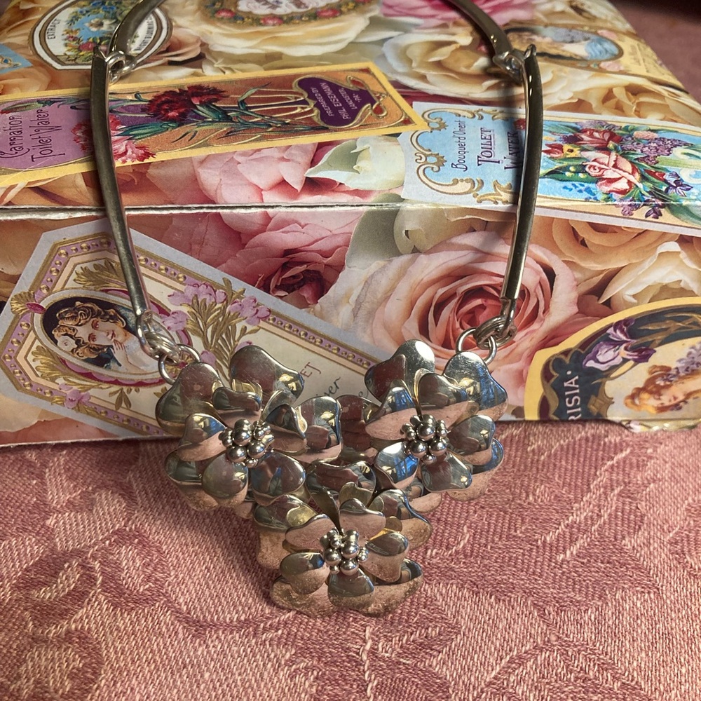 Floral Sterling Silver Necklace
